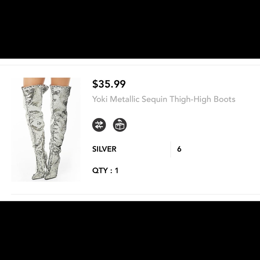 Forever 21 thigh high boots